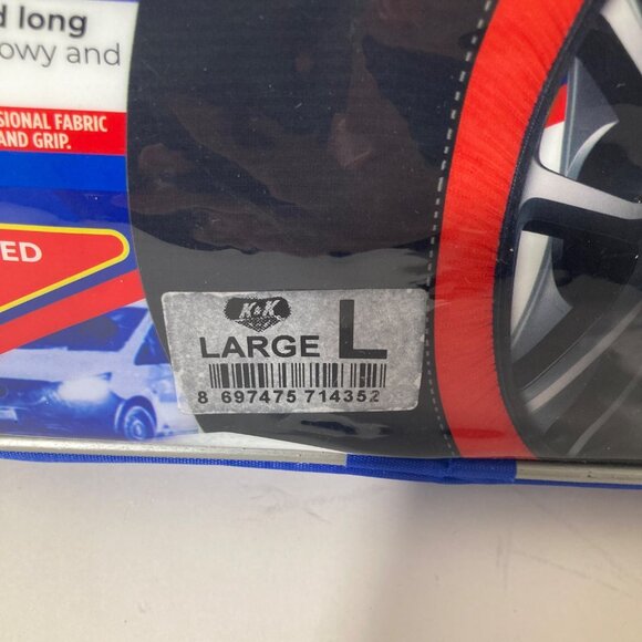 K & K Snow Socks Pro Series for Maximum Grip L NIB - Picture 4 of 6